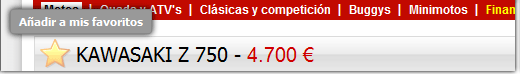 Añadir una moto a mis favoritos